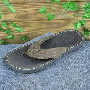Nunn Bush Men's NXXT Flip‎ Flop Brown Leather Size 9 Medium Used 2025